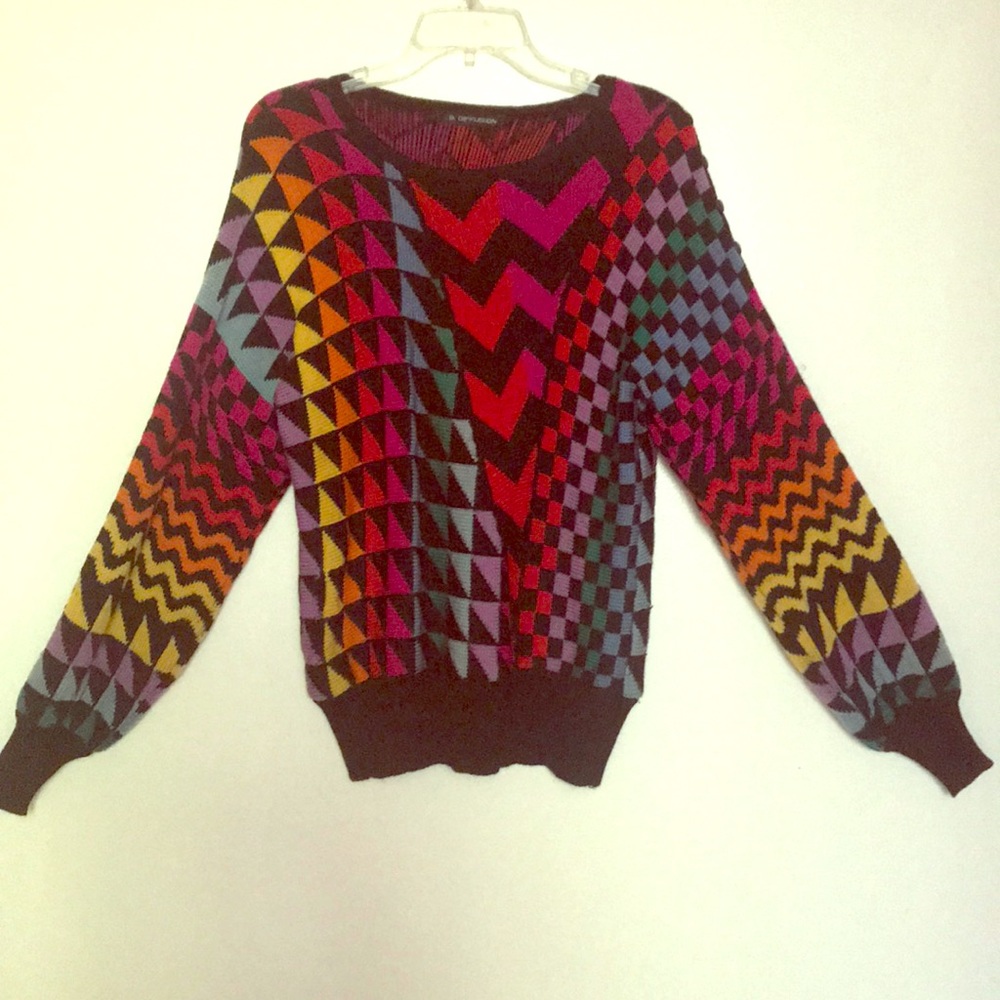 Multi colored sweater